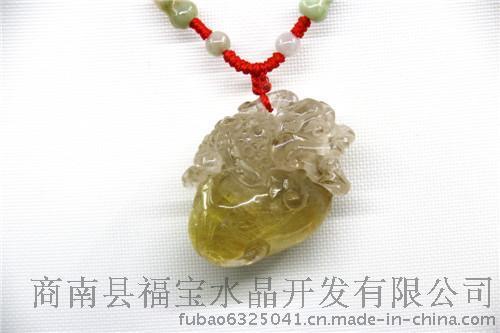 天然发晶招财貔貅